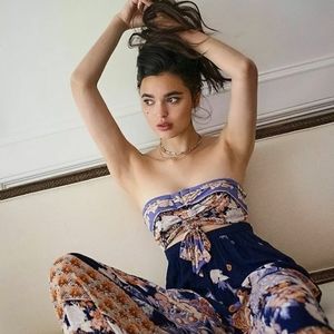 Free People Birds of Paradise Jumpsuit XS